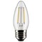Satco 3-Watt B11 LED - Clear - Medium Base - 2700K - 250 Lumens - 120 Volts, 2PK S21832 - alternate 1